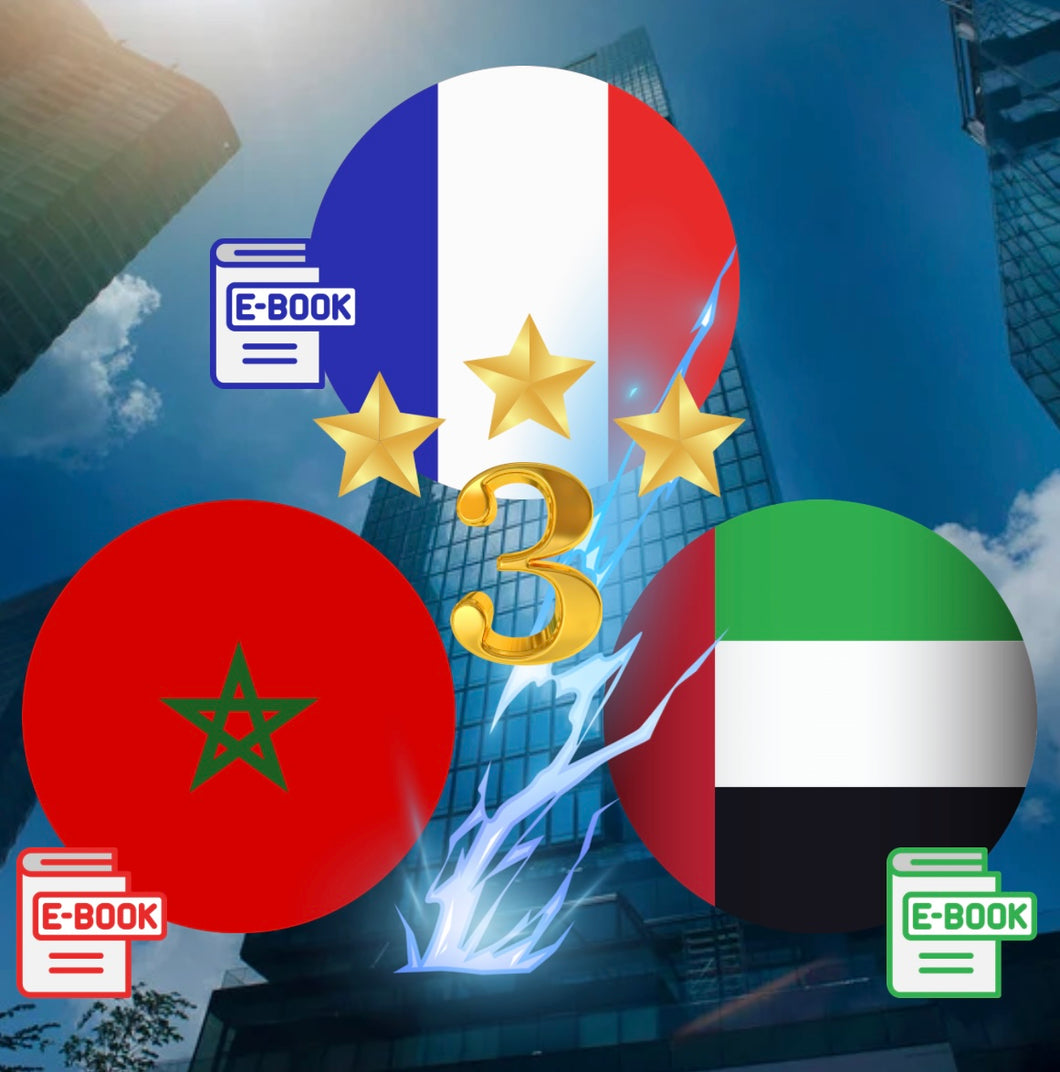 3 E-BOOK 🔥 FOURNISSEURS FRANCE 🇫🇷 DUBAI 🇦🇪 MAROC 🇲🇦